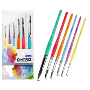DOMS Amariz Candy Artist's Round Brushes, Set of 6